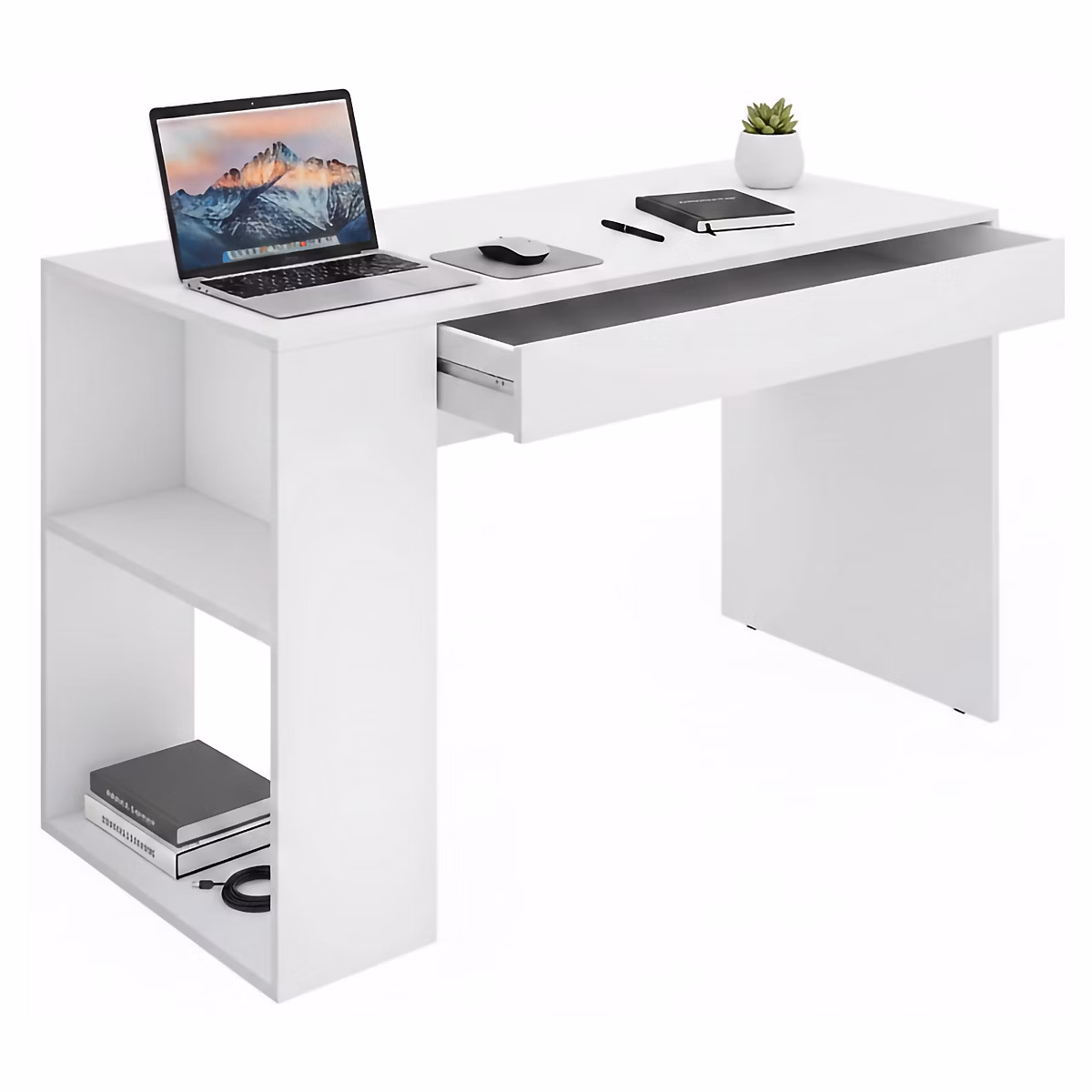 Bureau Arianella – Modulaire 115x50x74h cm Blanc