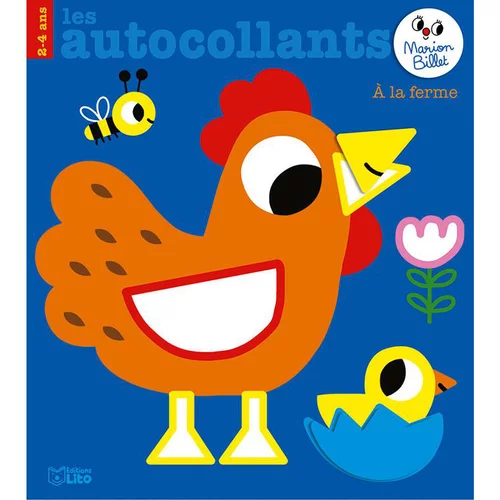 Les autocollants de Marion Billet - La ferme aux éditions Lito