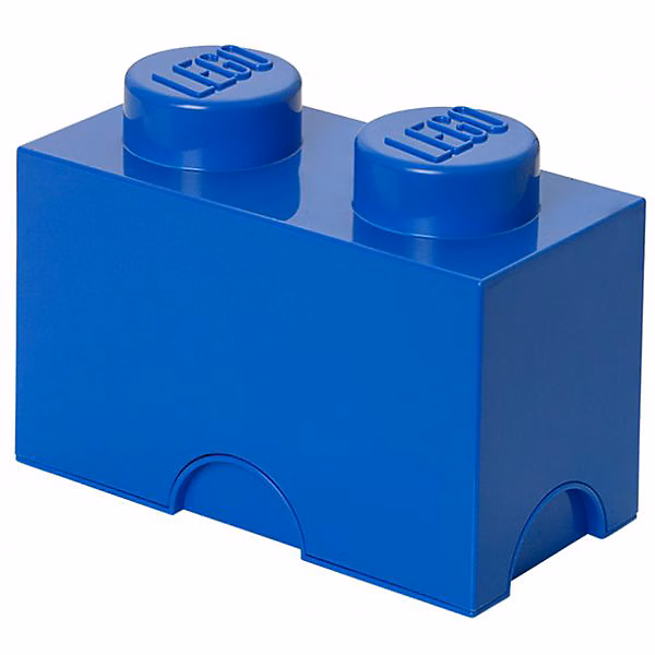 Brique de Rangement Lego 2 tenons 2 – 6 Litres | Bleu