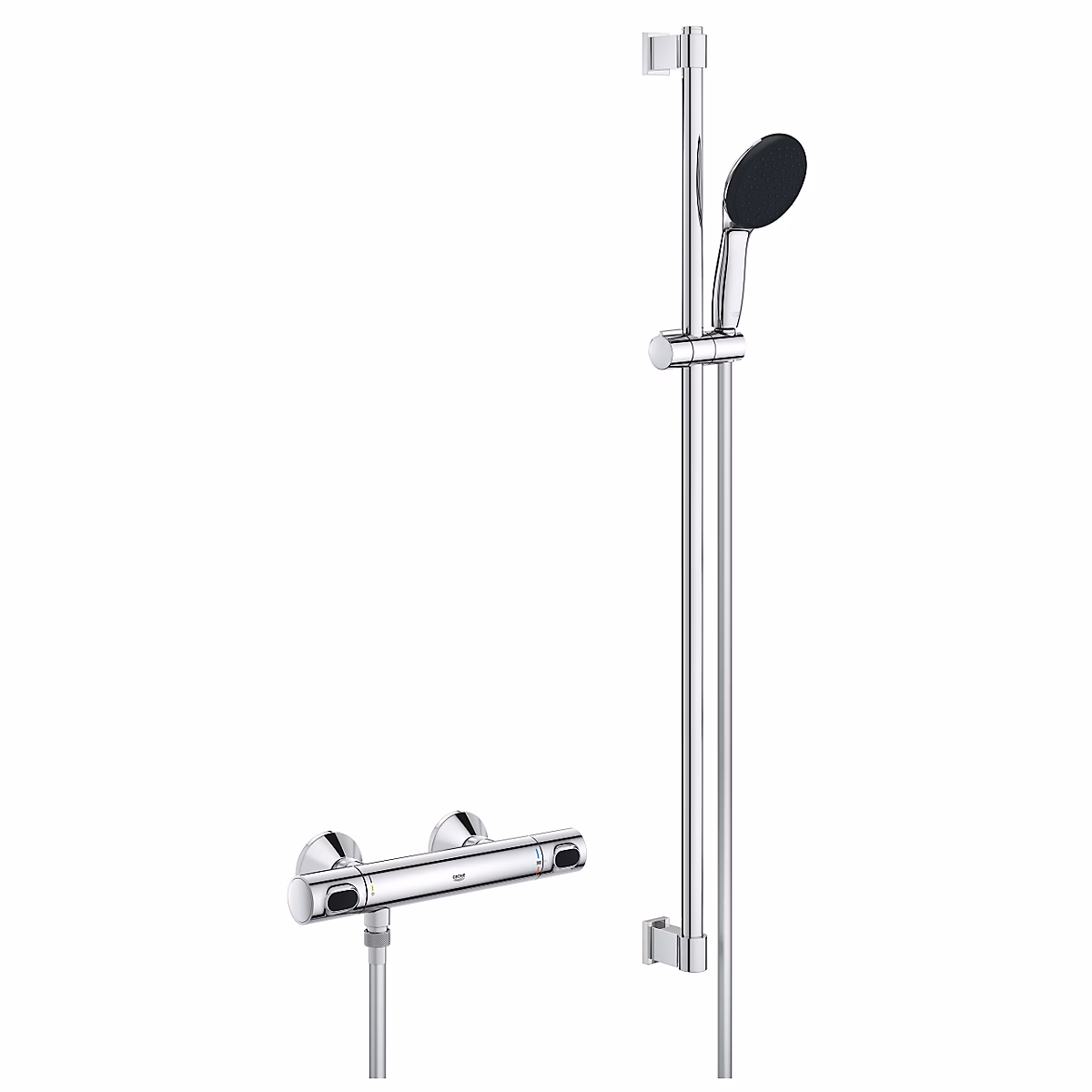 Ensemble de douche thermostatique GROHE Precision Flow 1 jet chromé – Réf. HKMLYDLFK7165590578