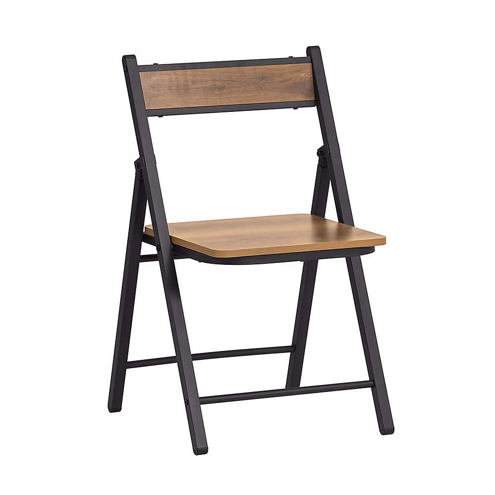 Chaise Pliante Robuste en Bois et Métal – FST88, PF, SoBuy