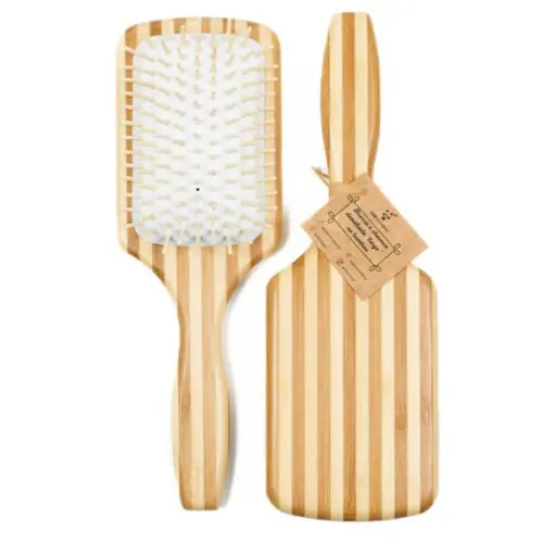 Brosse à cheveux démêlante en bambou recouvert de cire Cap Bambou