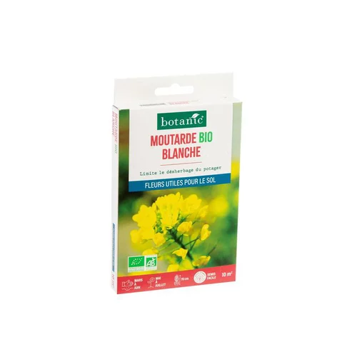 Graines de moutarde blanche bio botanic® - graines à semer (10 m²)