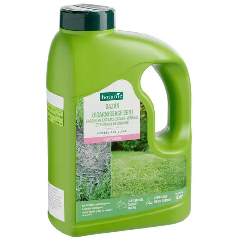 Graines de gazon à semer de regarnissage pour rénovation botanic® - 1 kg