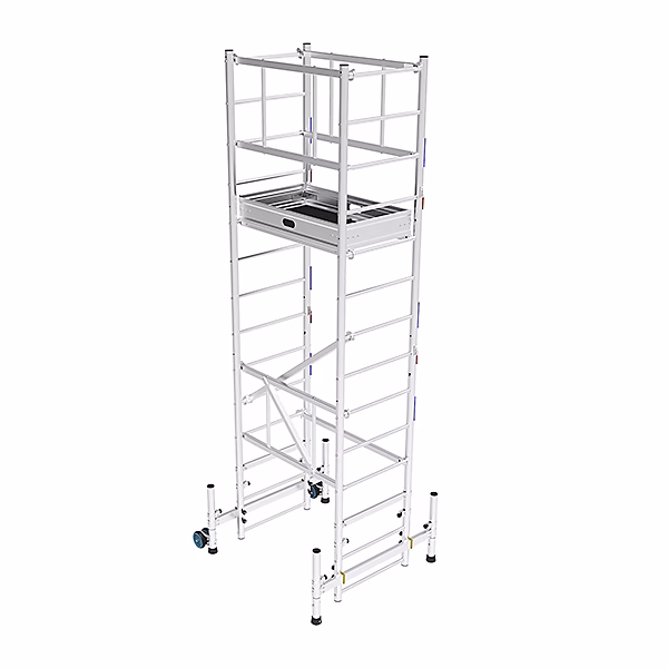 Echafaudage 2.35m hauteur plateau. 4.35m de hauteur travail maximale. – ME200