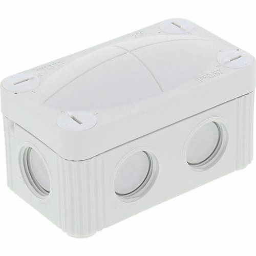 Boîte de dérivation COMBI 206 LG Wiska 85 × 49 × 51 mm gris clair polypropylène