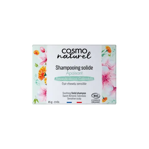 Shampoing solide pour cuir chevelu sensible amande douce Cosmo Naturel - 85 g
