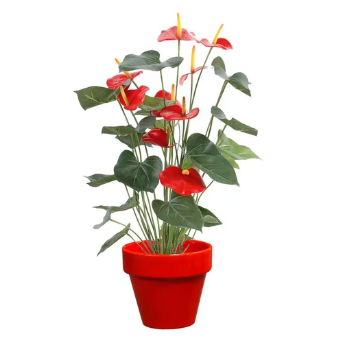 Pot horticole en terre cuite émaillée Rouge – D25 x H23