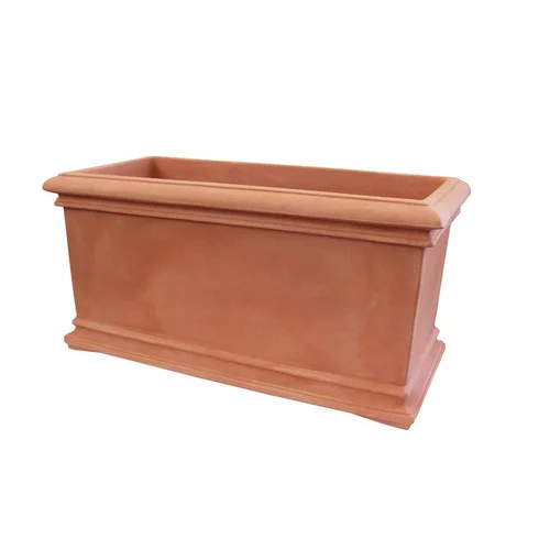 Jardinière double paroi Toscana rectangulaire en polyéthylène Euro3plast - 100 cm