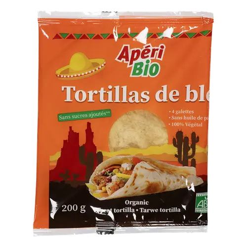 Tortillas de blé bio Apéri Bio - 200 g