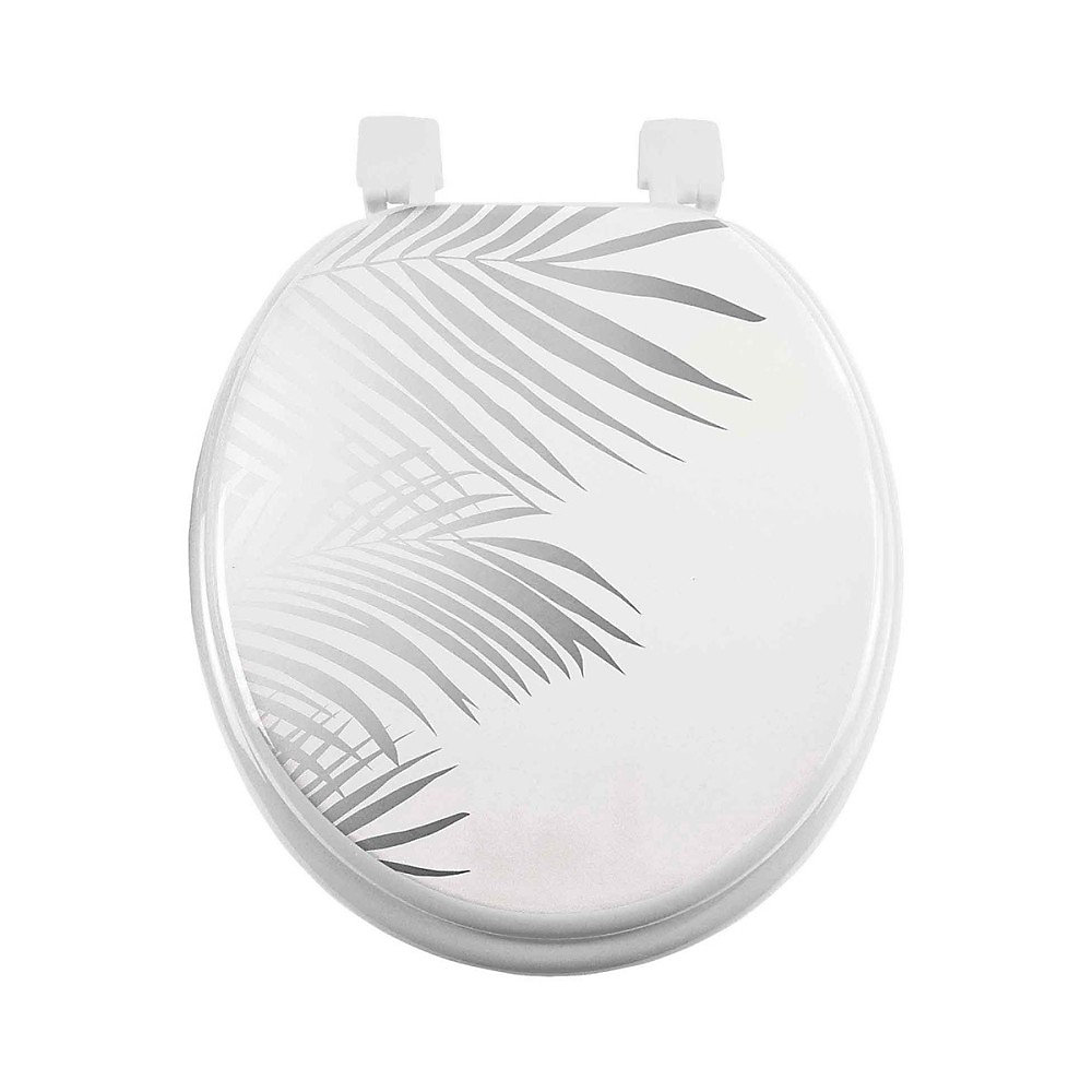 Abattant WC MDF Orbella blanc argent | WC