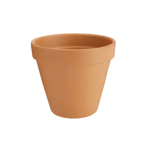Vase brut rouge en terre cuite D.19 x H17,3