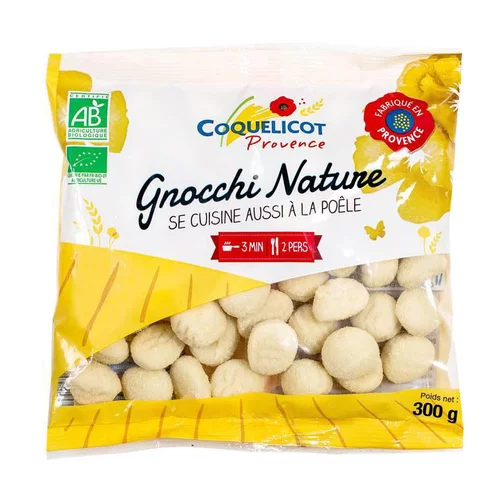 Gnocchi nature bio Coquelicot - 300 g