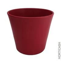 Cache-pot en céramique rouge mat Fresh - Ø 14,5 x H 12 cm