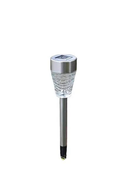 Lot de 4 balises Primus 3 lm coloris gris en verre et inox - 41 cm