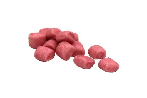 Guimauves goût fraise enrobées de sucre bio Belledonne en vrac – 1,5 kg