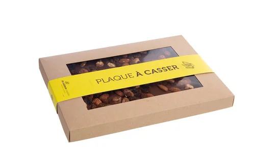 Plaque à casser lait & fruits secs bio sans marteau Chocolaterie Castelain - 400 g