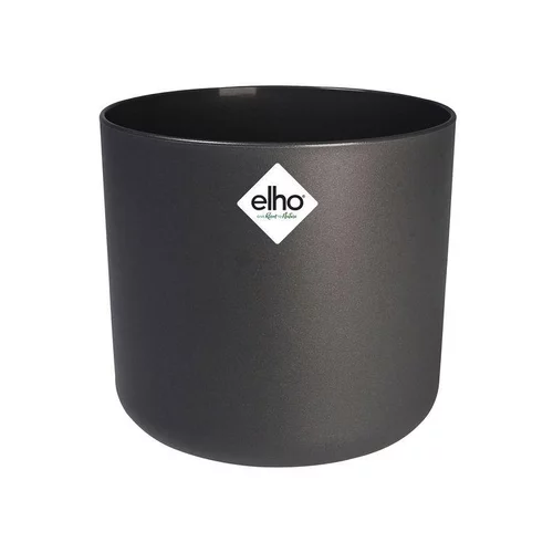 Cache-pot gris anthracite Elho b.for soft - Ø 14 cm