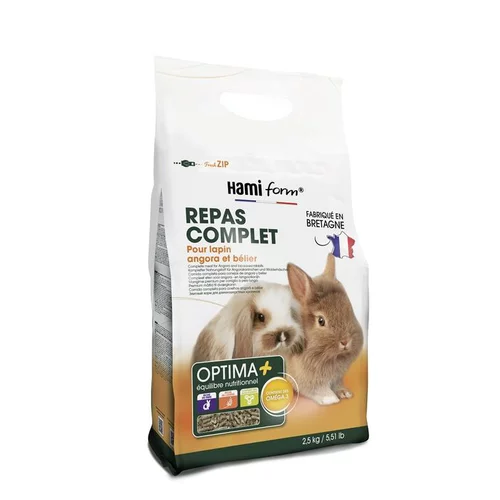 Repas premium pour lapin nain à poils longs Hamiform - 2,5 kg