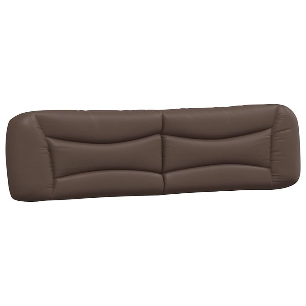 Lit, literie et linge de lit – Coussin de tête de lit Hvar marron 200 cm similicuir vidaXL