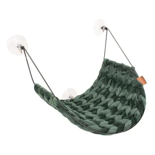 Lit fenêtre pour chat coloris vert Europet Sofia - 46 x 34 x 51 cm