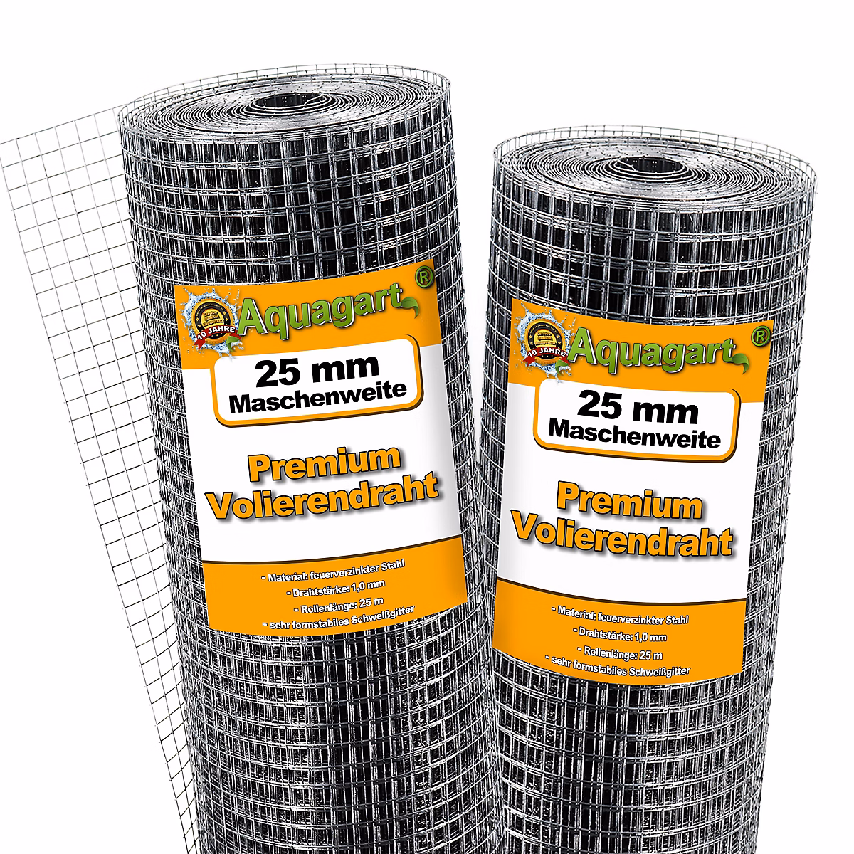 175 m x 1 m grillage pour volière – grille métallique, grillage soudé, 25mm Aquagart