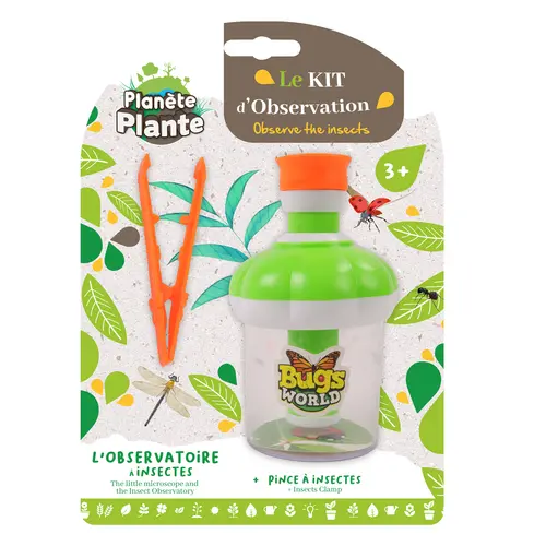 Kit d’observation d’insectes avec pince Planete Plante