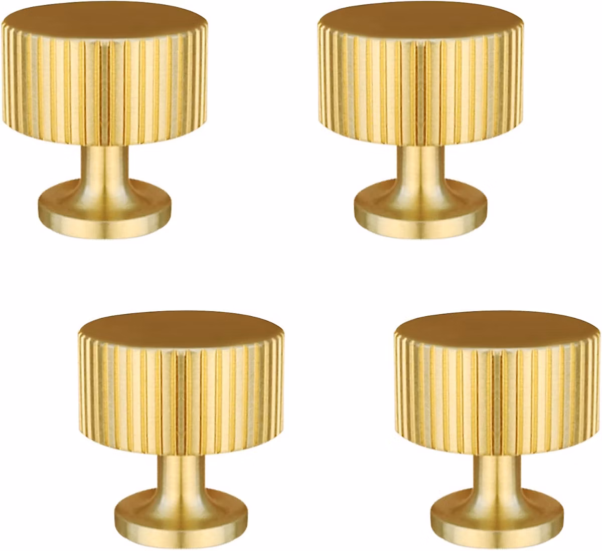 4 PCS Poignée de Porte | Boutons de Meubles en Or – Boutons de Tiroir de Commode en Or – Pour Armoires – Placards – Salle(28 × 28mm)