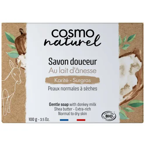 Savon Ânesse Karité sans parfum bio Étui 100 g beige
