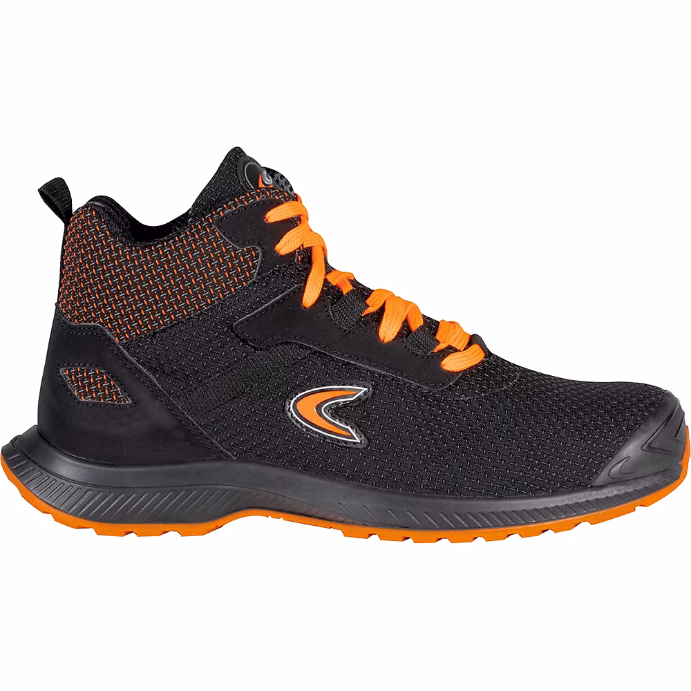 Chaussures de sécurité et chaussettes – Chaussures de sécurité hautes COFRA RUSHING S3S FO SR Noir / Orange 42
