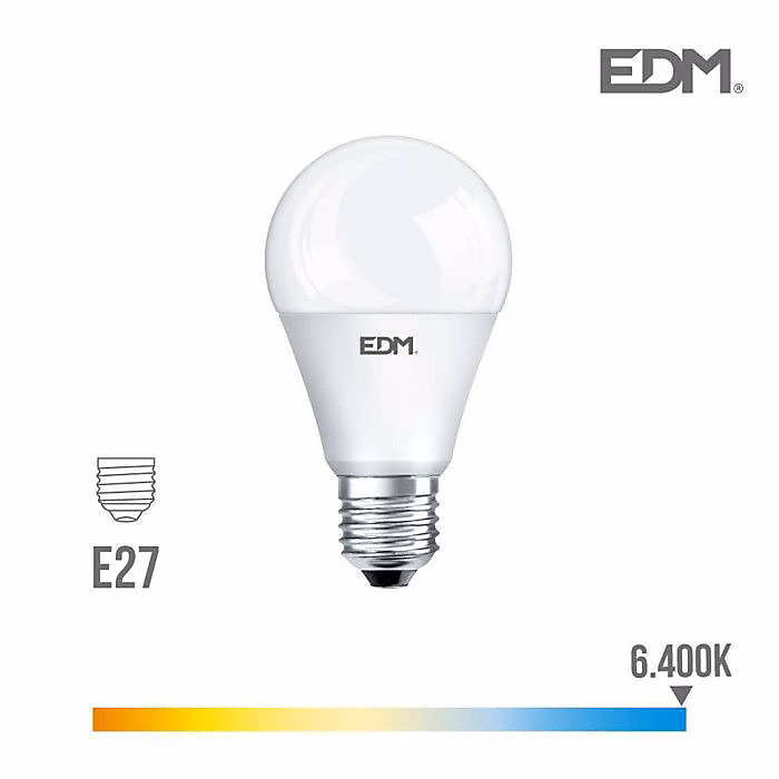 Ampoule LED standard E27 17W 1800 lm 6400k – EDM, EDM 98352