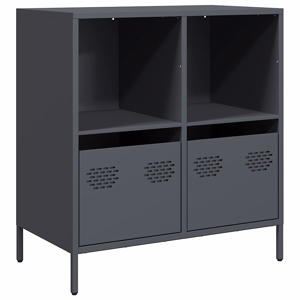 Buffet anthracite 68x39x73 – 5 cm acier laminé à froid vidaXL
