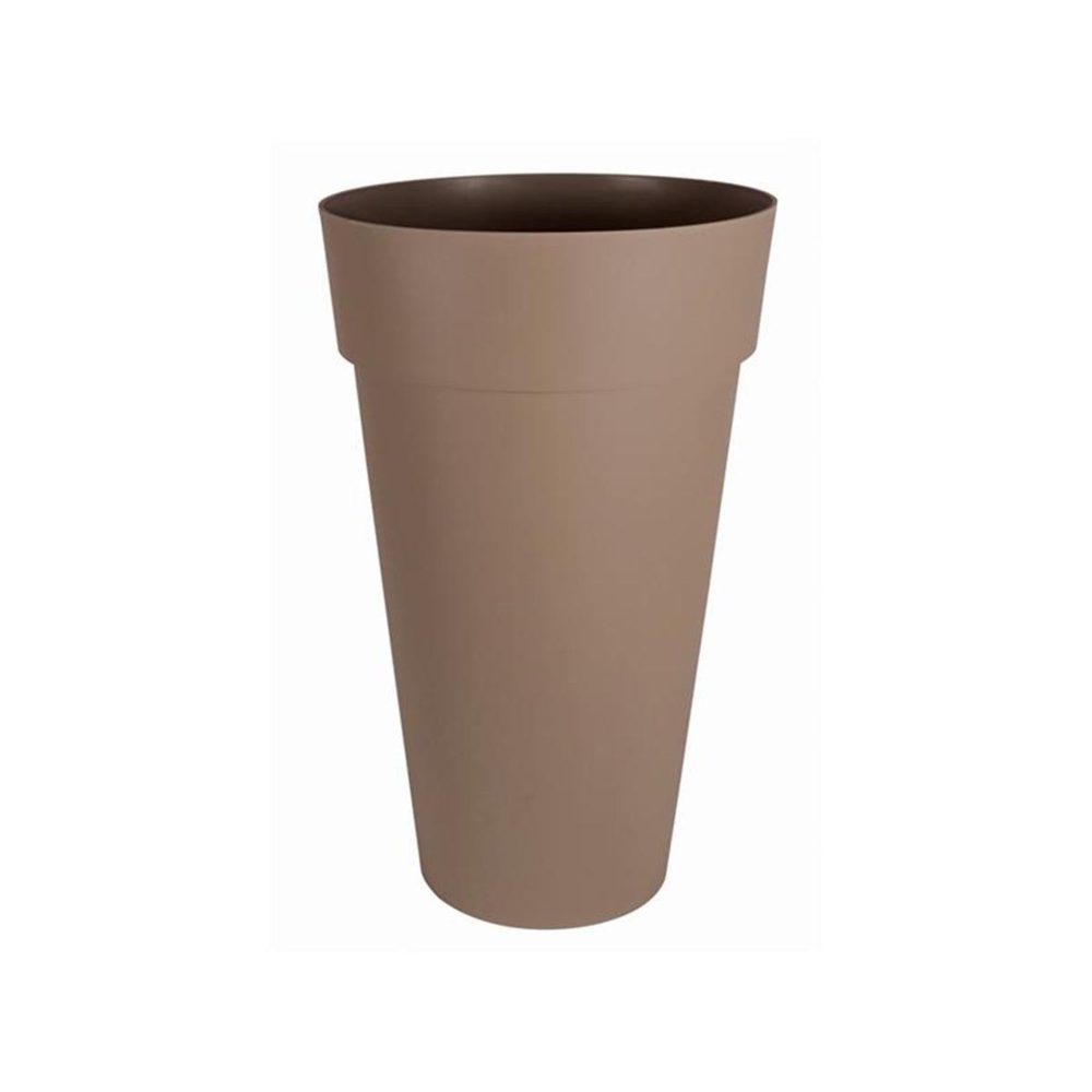 Eda Pot de fleur rond toscane ø 48 x h.80 cm taupe - eda