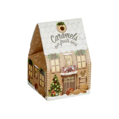 Caramels aux fruits secs chalet du Père Noël bio Maison Armorine - 40 g