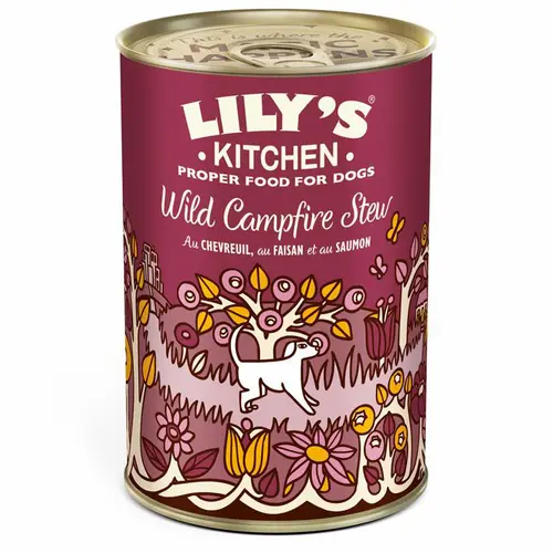 Aliment humide pour chien au chevreuil, faisan et saumon Lily’s Kitchen - 400 g