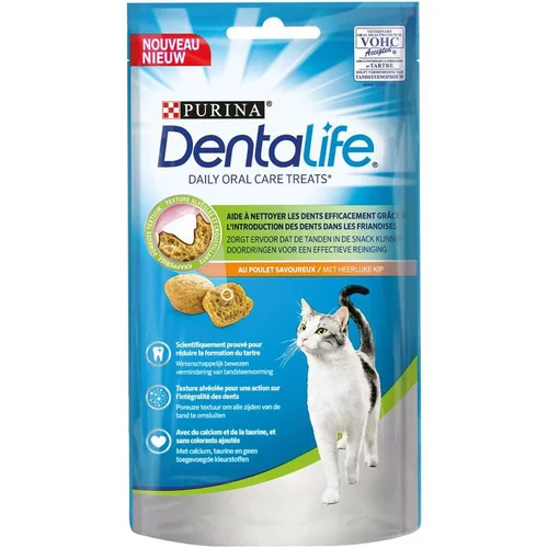 Snack à mâcher pour chat Dentalife Cat Poulet 40 g