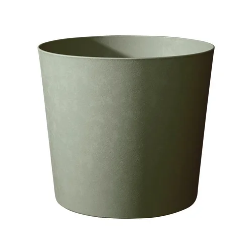 Pot en matière recyclée coloris vert kaki Poetic Elément conique 100 L - Ø 58 x H 49 cm