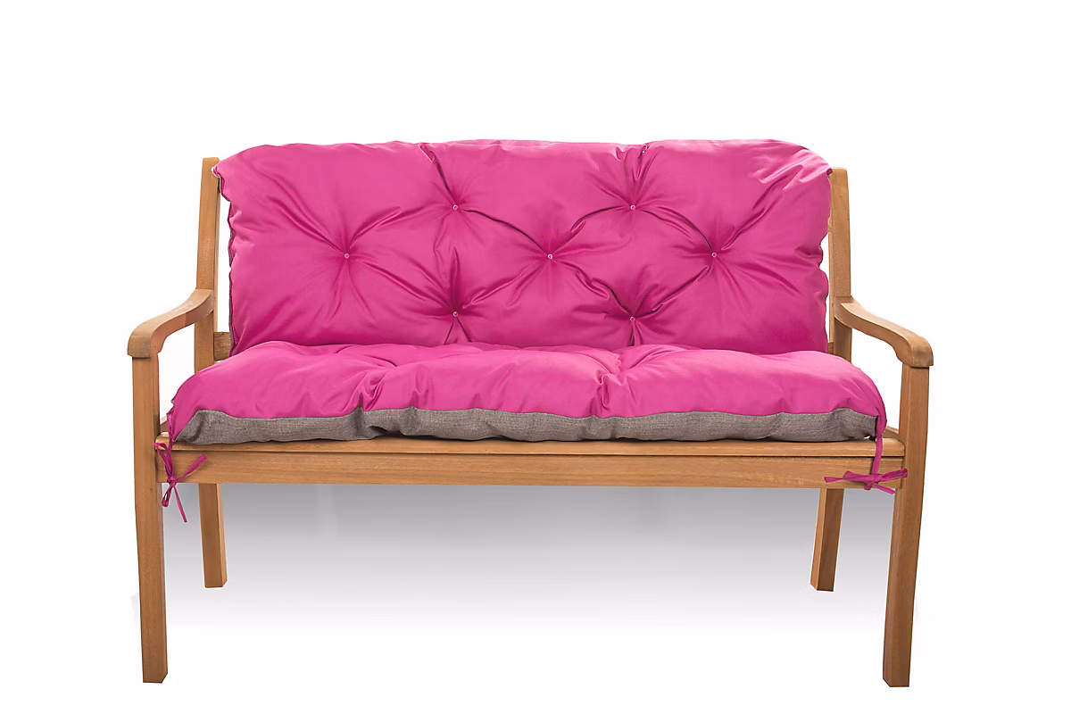 Coussin pour banc de jardin 170 × 50 × 50cm coussin de banc de jardin 3 places Rosa coussin de balançoire coussin de banc extérieur