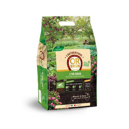 Fertilisant l’Authentique Or brun. Le sac de 8 kg