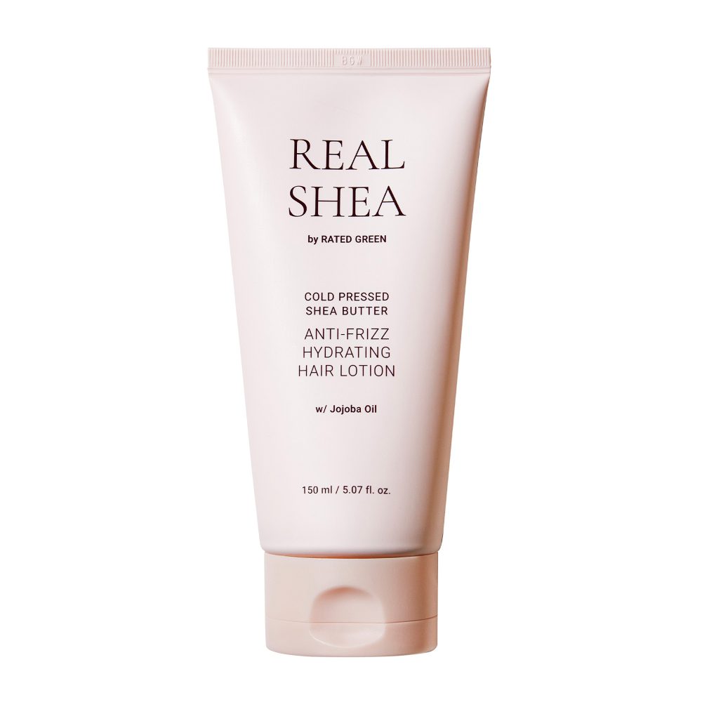 Rated Green Lotion capillaire hydratante anti frisottis real shea