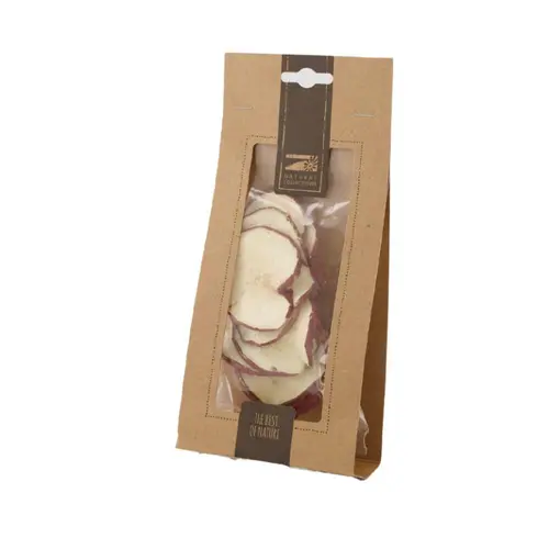 Tranches de pommes rouges naturelles en sachet - 10 x 4 x 21 cm