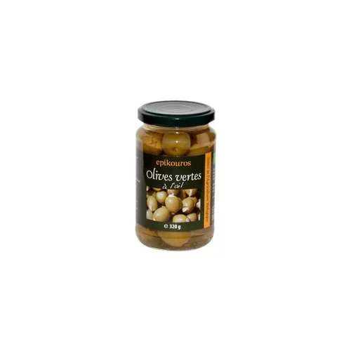 Olives vertes à l'ail bio Epikouros - 320 g