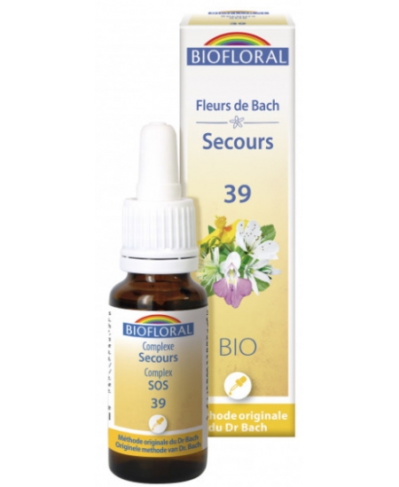 Biofloral - Complexe fleurs de Bach SOS jour serein en compte goutte - 20 ml