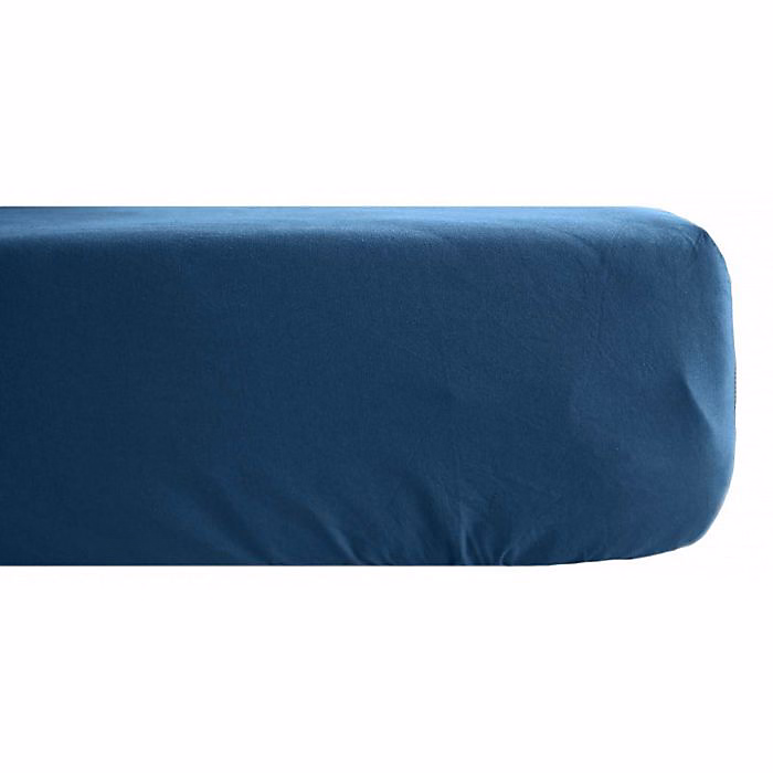 Drap housse Palace pur coton teint lavé 63 fils/cm² Vent du sud | 180x200 – Palace Marine