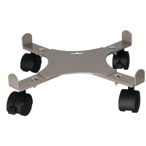 Support 4 roulettes extensible gris alu 34 à 51 cm