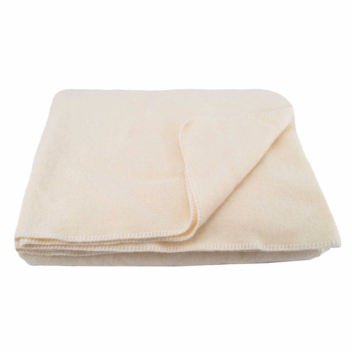 Couverture chaude laine et mohair (180 × 240 cm – Naturel)