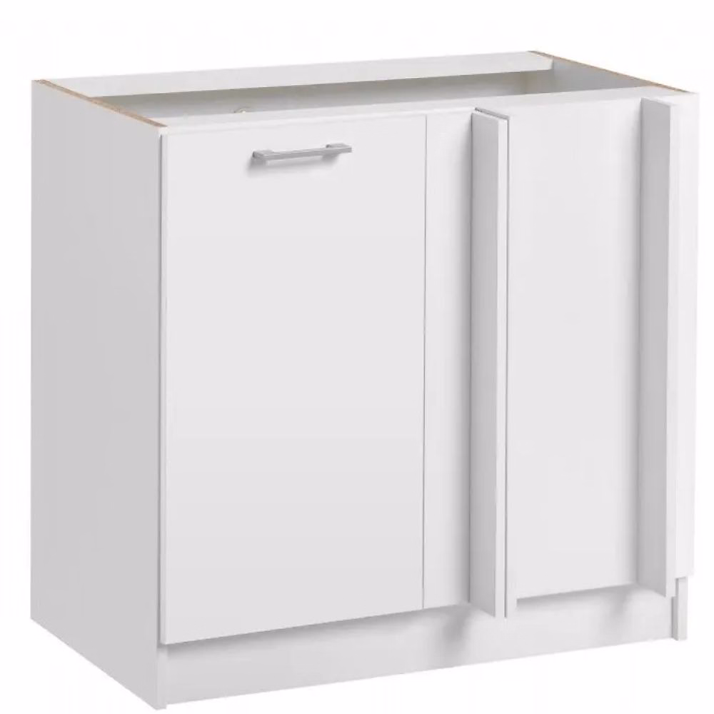 Cuisineandcie – Meuble d'angle bas Eco Blanc 1 porte L 105 cm