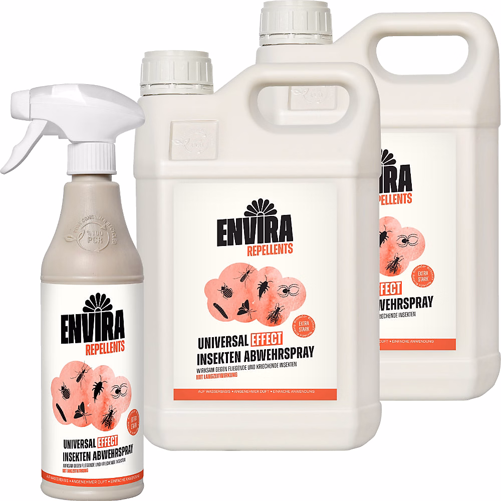 Envira Spray Multi – Insectes Recharge, Protection Rapide et Efficace 2X5L + 500ML