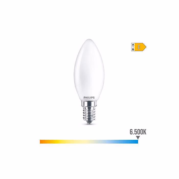 Ampoule Bougie Led E14 6.5w 806lm 6500k – GENERIQUE, Blanc, 3.5 × 9.7cm