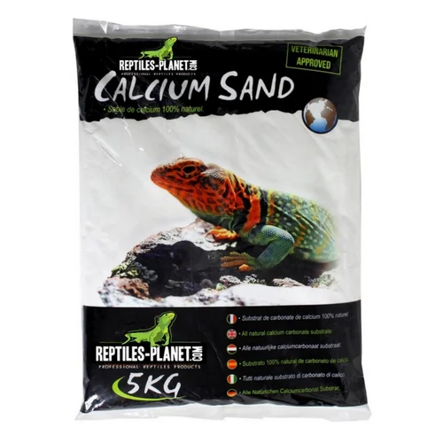 Sable de calcium pour terrarium coloris blanc Reptile Planet Sechura Natural - 5 kg